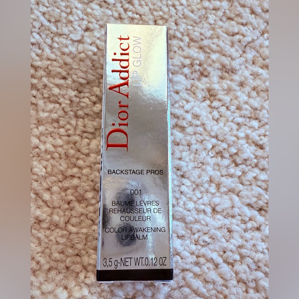 New In Box -Dior Addict Lip Glow Color Awakening Hydrating LipBalm - 001 Pink